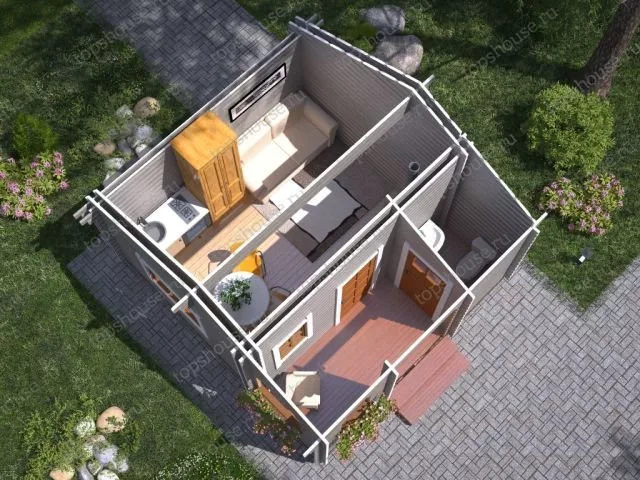 Одноэтажный дачный дом «Дачный Хит»