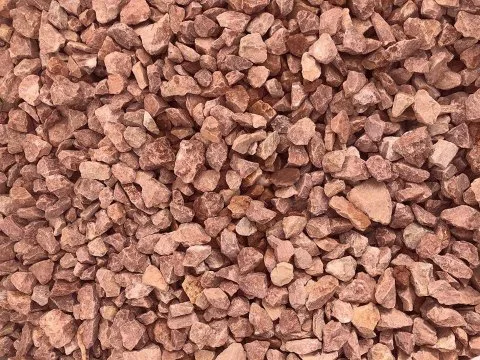 Щебень розовый мрамор (фракция 10-20 мм)