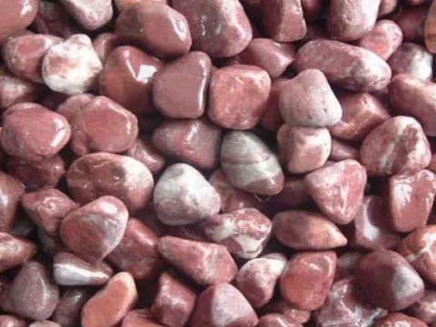 Щебень розовый мрамор галтованный (фракция 40-70 мм) 1 тонна