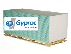 Гипсокартон Gyproc стеновой стандартный 2700x1200x12.5 мм.